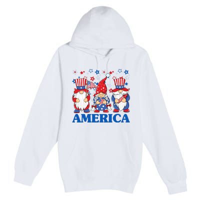 America Gnome 4th Of July Celebration Premium Pullover Hoodie