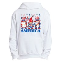 America Gnome 4th Of July Celebration Urban Pullover Hoodie