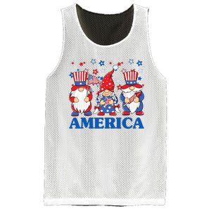 America Gnome 4th Of July Celebration Mesh Reversible Basketball Jersey Tank