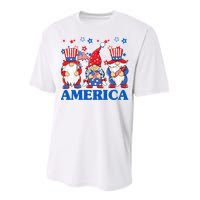 America Gnome 4th Of July Celebration Performance Sprint T-Shirt