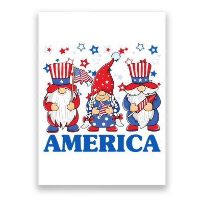 America Gnome 4th Of July Celebration Poster