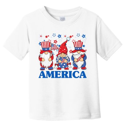 America Gnome 4th Of July Celebration Toddler T-Shirt
