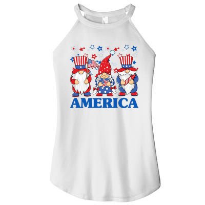 America Gnome 4th Of July Celebration Women’s Perfect Tri Rocker Tank