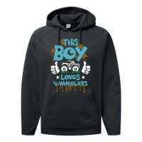 ATV Gift - 4 Wheeler For Boy - Four Wheeler Performance Fleece Hoodie