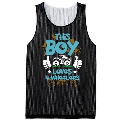 ATV Gift - 4 Wheeler For Boy - Four Wheeler Mesh Reversible Basketball Jersey Tank