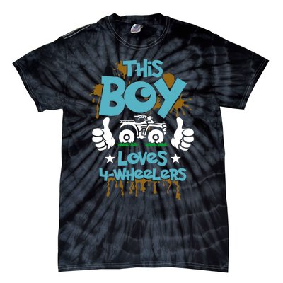 ATV Gift - 4 Wheeler For Boy - Four Wheeler Tie-Dye T-Shirt