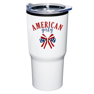 American Girly 4th Of July Usa Bow Tumbler