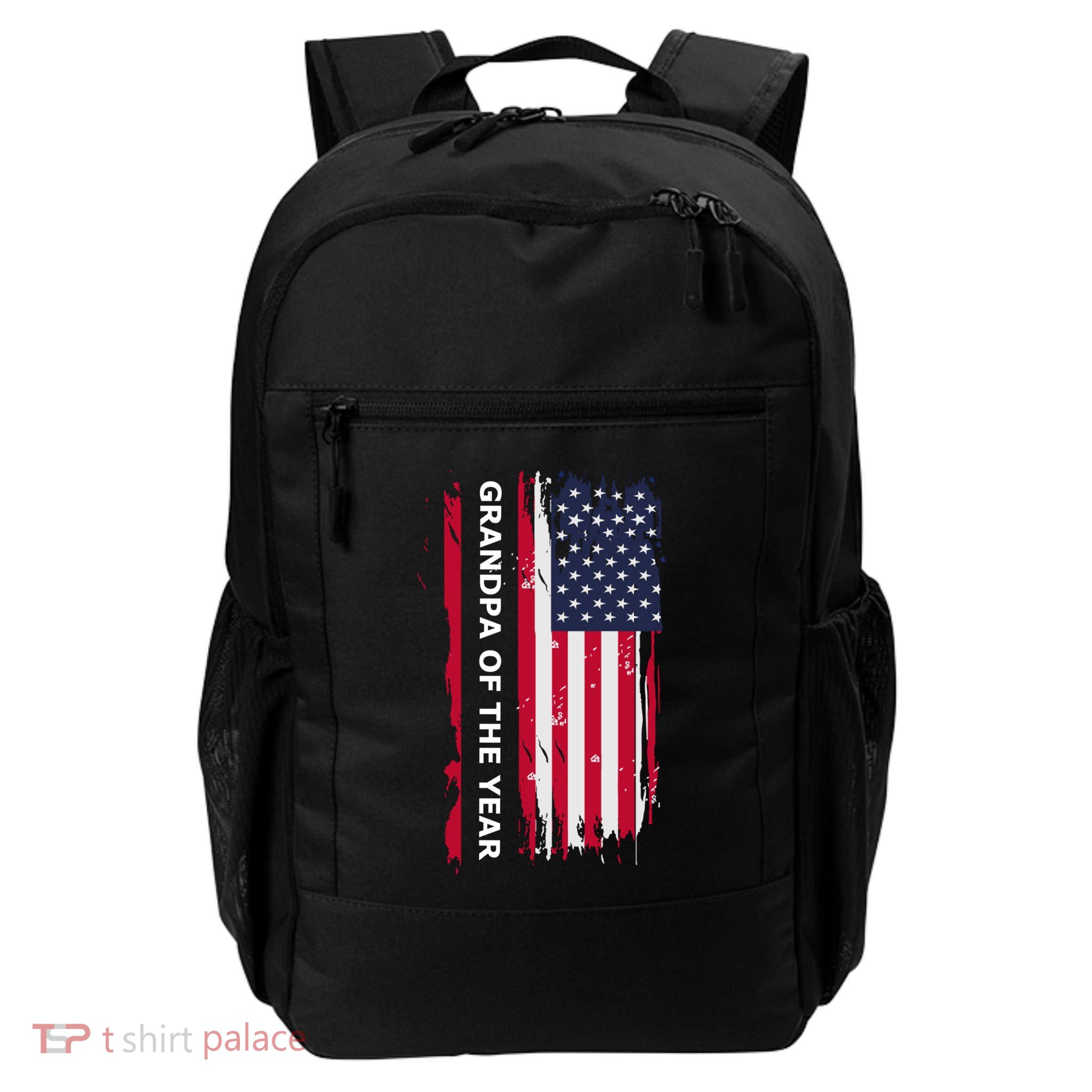 American Grandpa And Grandfather Of The Year Gift Backpack