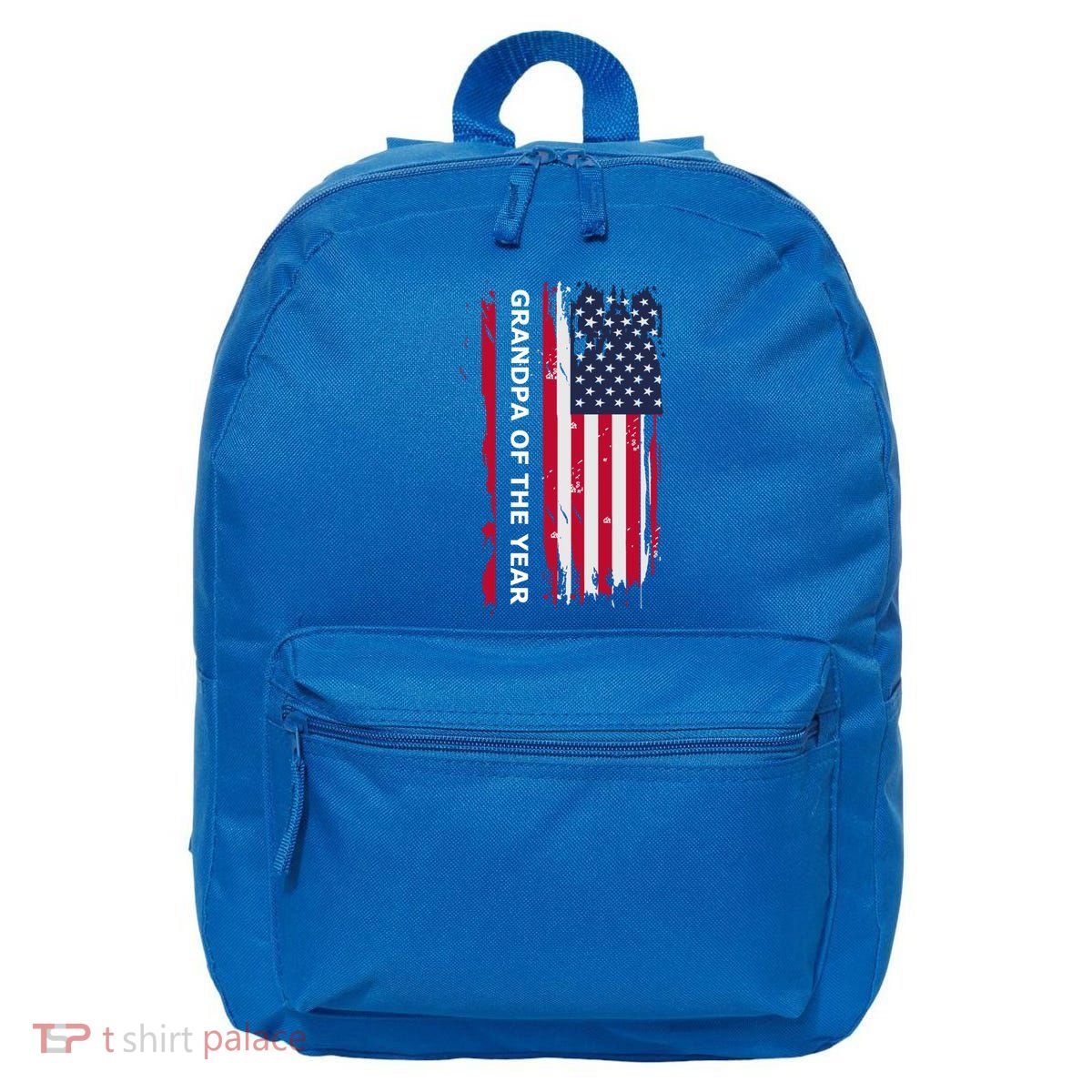 American Grandpa And Grandfather Of The Year Gift 16 in Basic Backpack