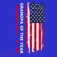 American Grandpa And Grandfather Of The Year Gift 16 in Basic Backpack