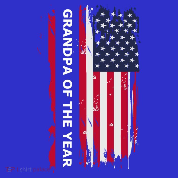 American Grandpa And Grandfather Of The Year Gift 16 in Basic Backpack