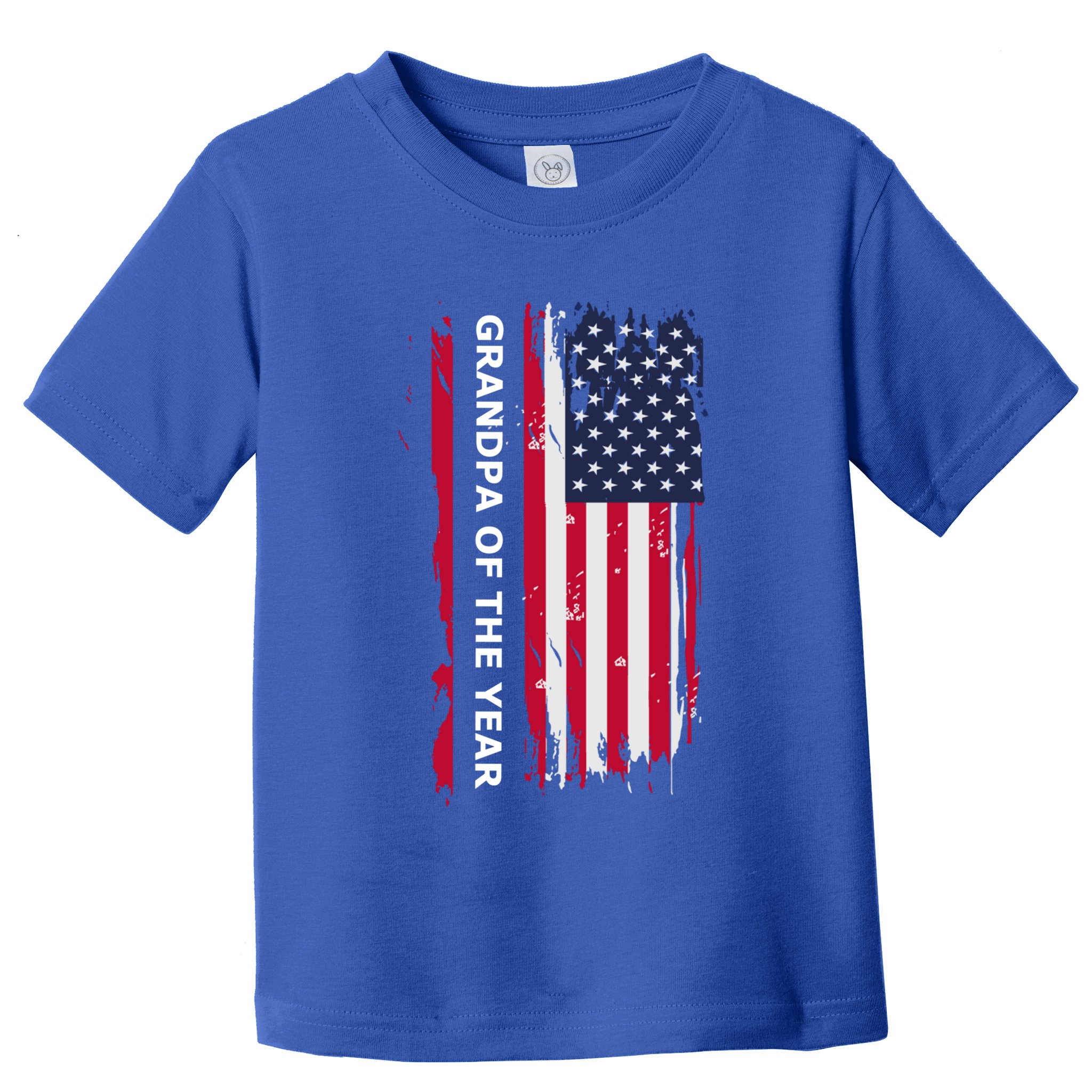 American Grandpa And Grandfather Of The Year Gift Toddler T-Shirt