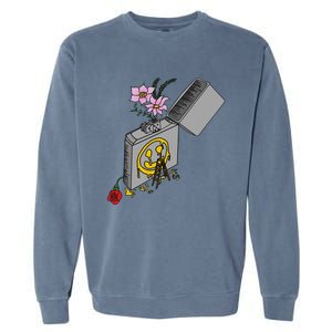 Aesthetic Graphic Garment-Dyed Sweatshirt