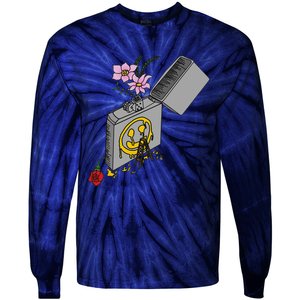 Aesthetic Graphic Tie-Dye Long Sleeve Shirt