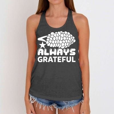 Always Grateful Women's Knotted Racerback Tank