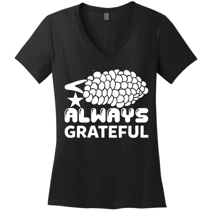 Always Grateful Women's V-Neck T-Shirt