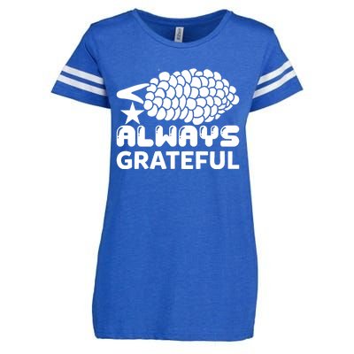 Always Grateful Enza Ladies Jersey Football T-Shirt