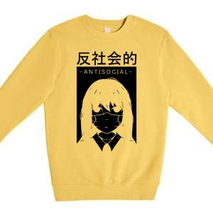 Antisocial Girl Premium Crewneck Sweatshirt