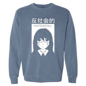 Antisocial Girl Garment-Dyed Sweatshirt