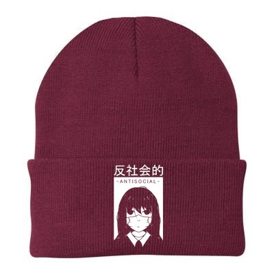 Antisocial Girl Knit Cap Winter Beanie