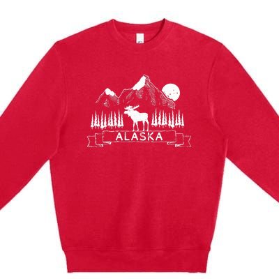 Alaska Gear Alaska Souvenir Gift Premium Crewneck Sweatshirt