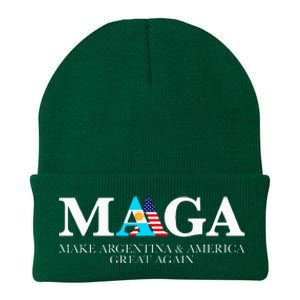 America Great Again Trump Milei 2024 Knit Cap Winter Beanie