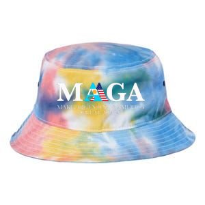 America Great Again Trump Milei 2024 Tie Dye Newport Bucket Hat