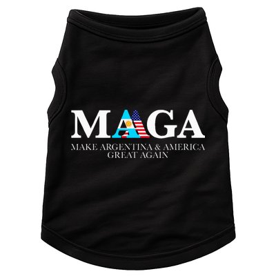 America Great Again Trump Milei 2024 Doggie Tank