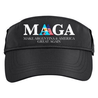 America Great Again Trump Milei 2024 Adult Drive Performance Visor
