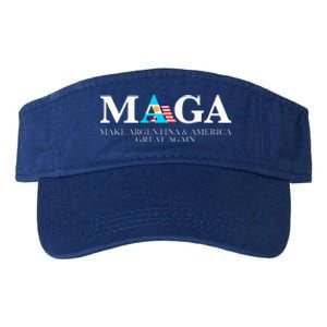 America Great Again Trump Milei 2024 Valucap Bio-Washed Visor