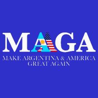 America Great Again Trump Milei 2024 Kids T-Shirt