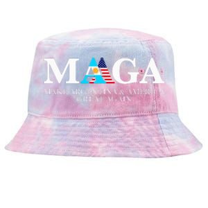 America Great Again Trump Milei 2024 Tie-Dyed Bucket Hat