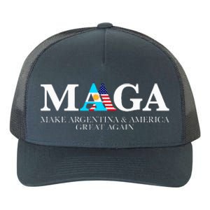 America Great Again Trump Milei 2024 Yupoong Adult 5-Panel Trucker Hat