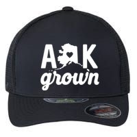 Alaska Grown Ak Home State Heart Script Flexfit Unipanel Trucker Cap