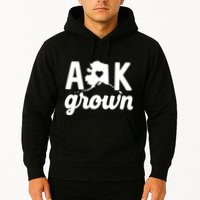 Alaska Grown Ak Home State Heart Script Hoodie