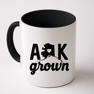 Alaska Grown Ak Home State Heart Script Mug