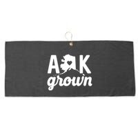 Alaska Grown Ak Home State Heart Script Large Microfiber Waffle Golf Towel