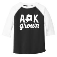 Alaska Grown Ak Home State Heart Script Toddler Fine Jersey T-Shirt