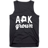 Alaska Grown Ak Home State Heart Script Tank Top
