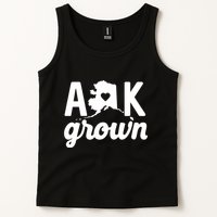 Alaska Grown Ak Home State Heart Script Tank Top