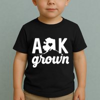 Alaska Grown Ak Home State Heart Script Toddler T-Shirt