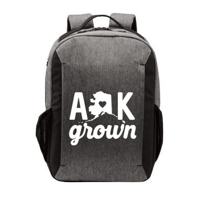 Alaska Grown Ak Home State Heart Script Vector Backpack