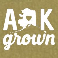 Alaska Grown Ak Home State Heart Script Garment-Dyed Women's Muscle Tee