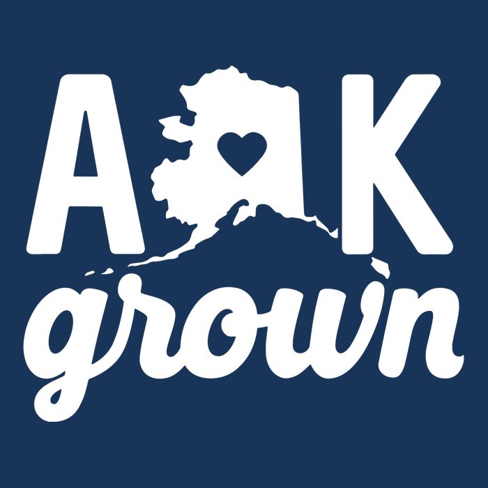 Alaska Grown Ak Home State Heart Script Infant Baby Jersey Bodysuit
