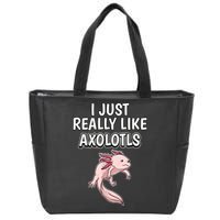 Axolotl Gift Axolotl Stuff Anatomy Of An Axolotl 26 Zip Tote Bag