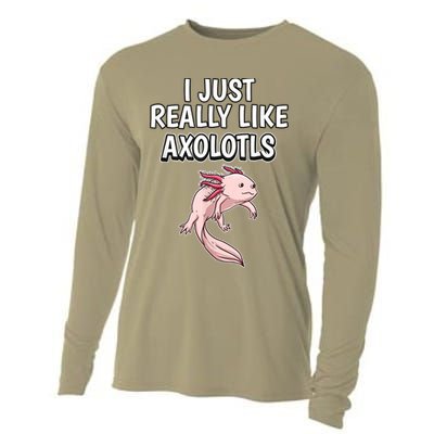 Axolotl Gift Axolotl Stuff Anatomy Of An Axolotl 26 Cooling Performance Long Sleeve Crew