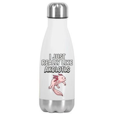 Axolotl Gift Axolotl Stuff Anatomy Of An Axolotl 26 Stainless Steel Insulated Water Bottle