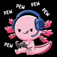 Axolotl Gaming Anime Video Game Pew Gamer Sustainable Bucket Hat