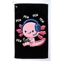 Axolotl Gaming Anime Video Game Pew Gamer Golf Towel