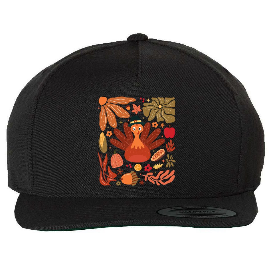 Autumn Gift Wool Snapback Cap